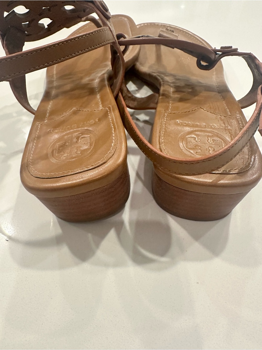 Tory Burch Miller sandal with block heel sz 9 - Picture 3 of 4